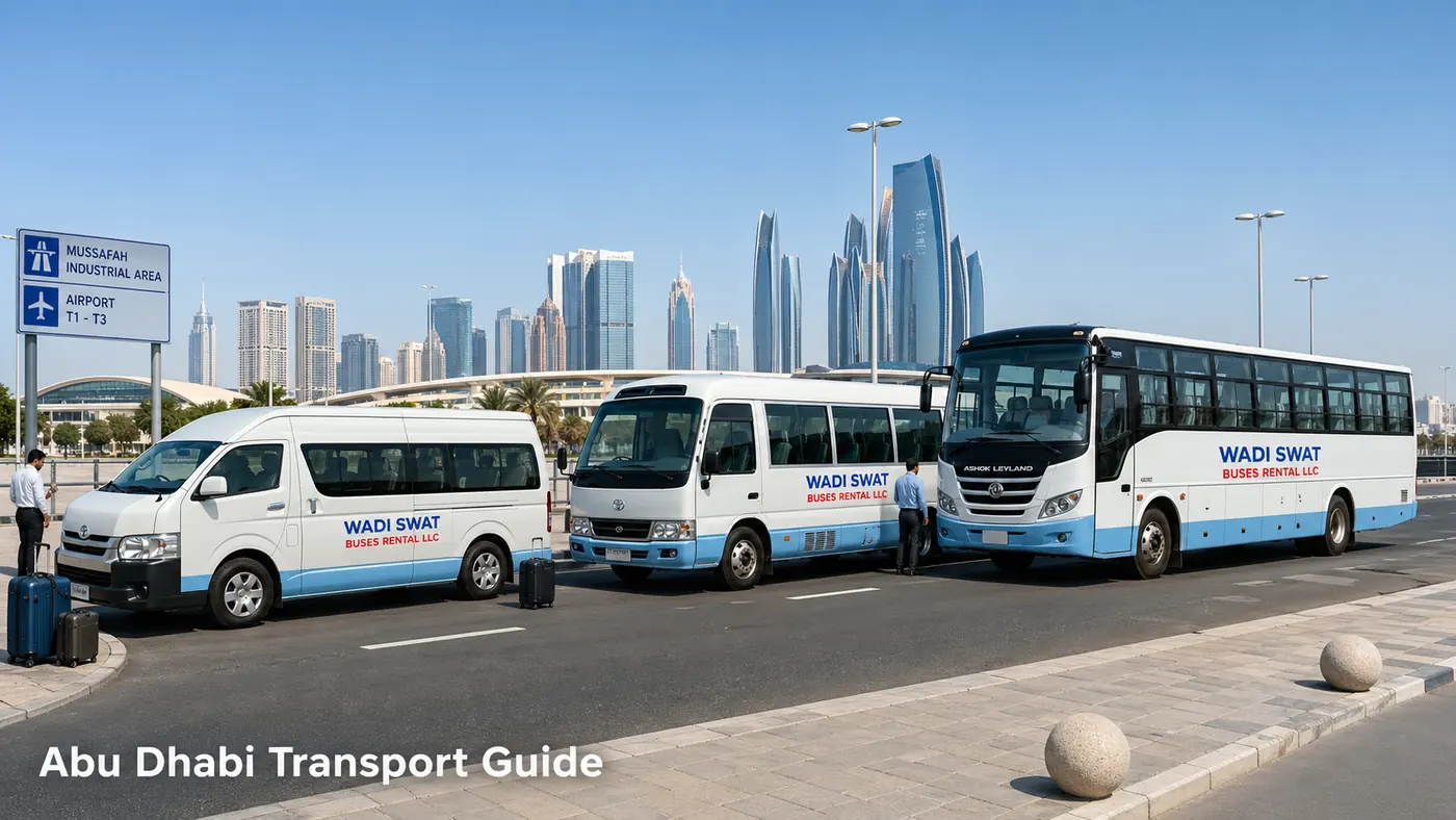 Abu Dhabi transport coverage for project routes business zones and structured movement