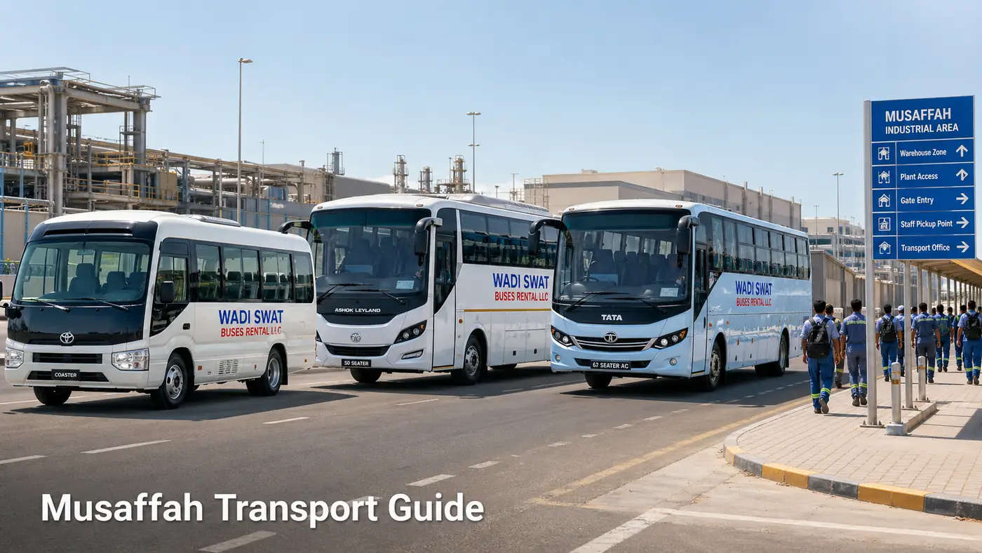 Passenger transport companies in Mussafah with workforce and shuttle bus support