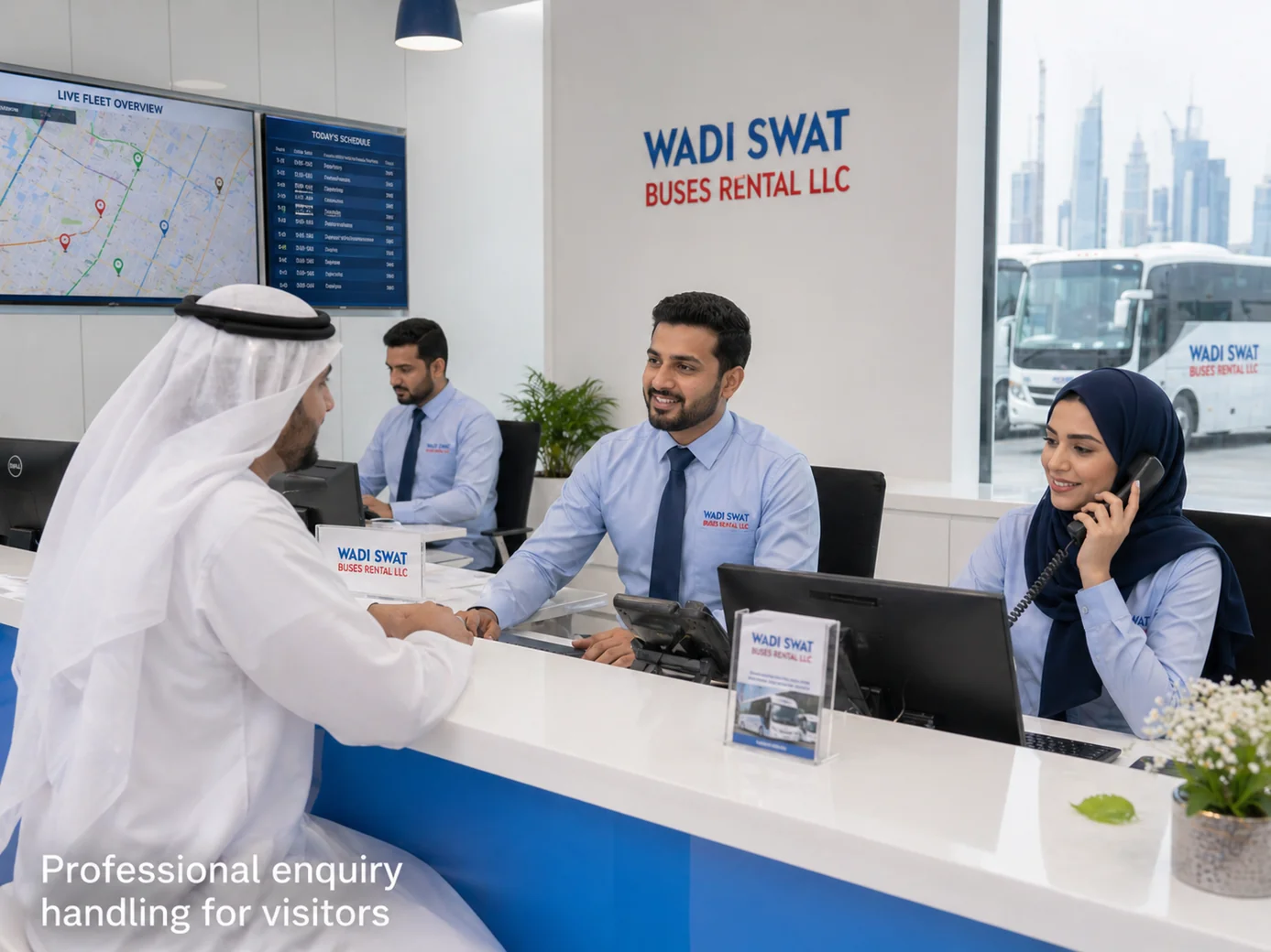 التواصل مع سوات ترانسبورت - التواصل والحجز ودعم العملاء في الإمارات