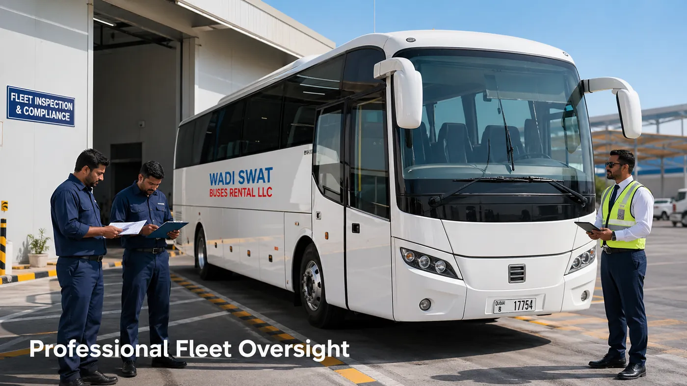 Professional fleet oversight, vehicle inspection awareness, and compliance-led passenger transport reassurance