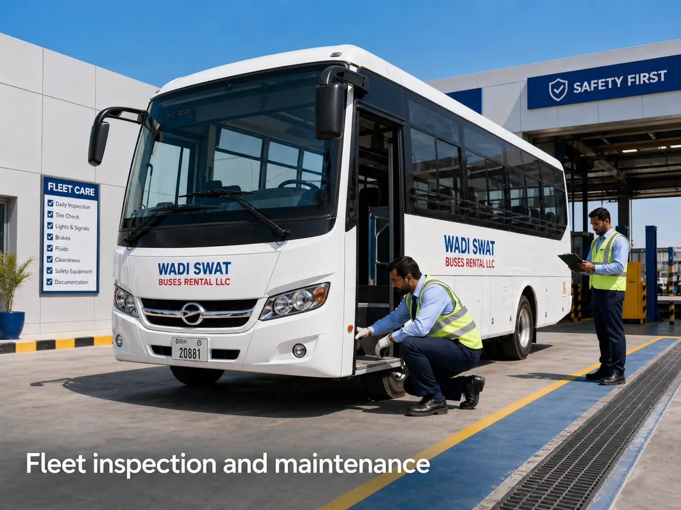 Fleet inspection and maintenance standards for transport service safety