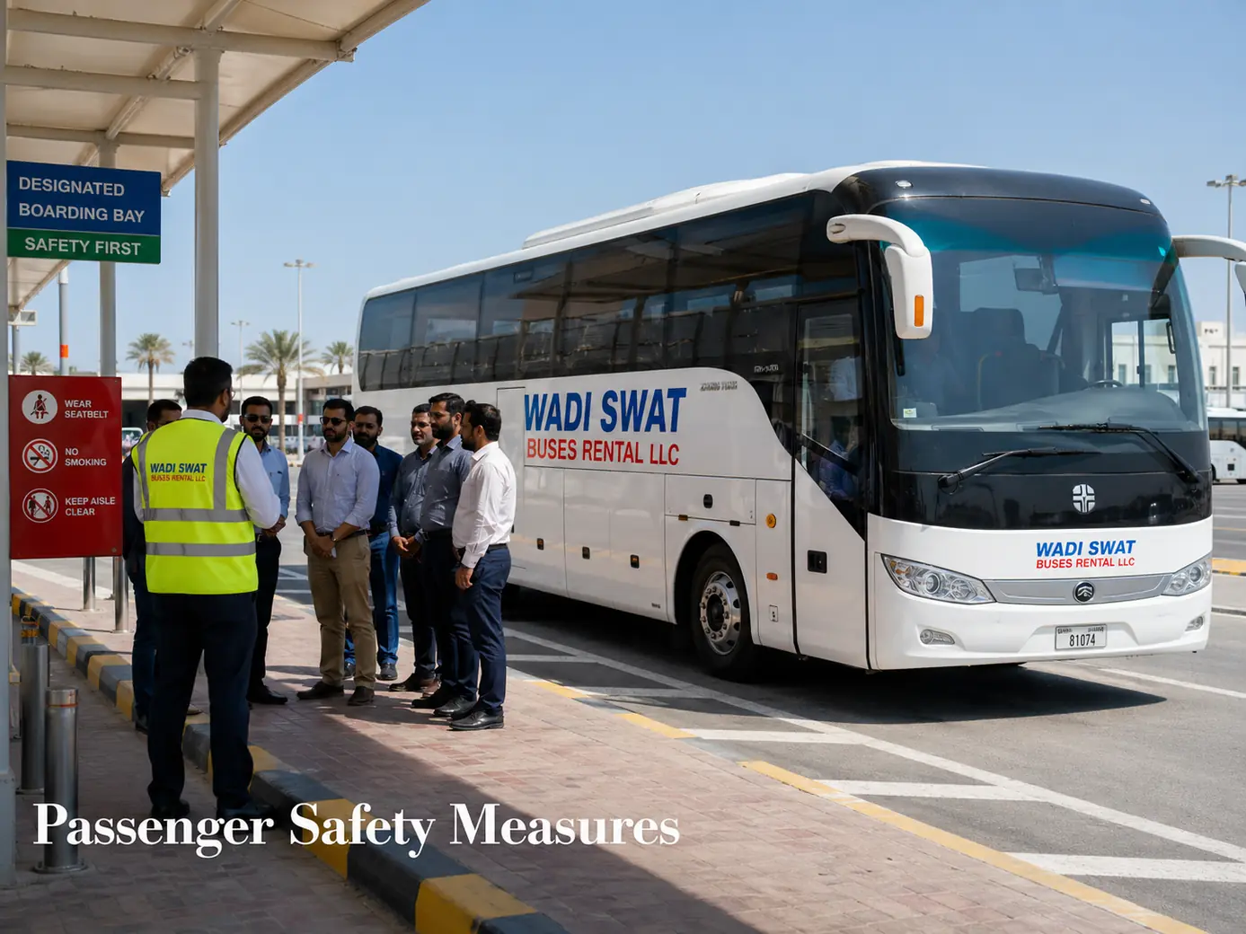 Passenger safety measures and service coordination for group transport