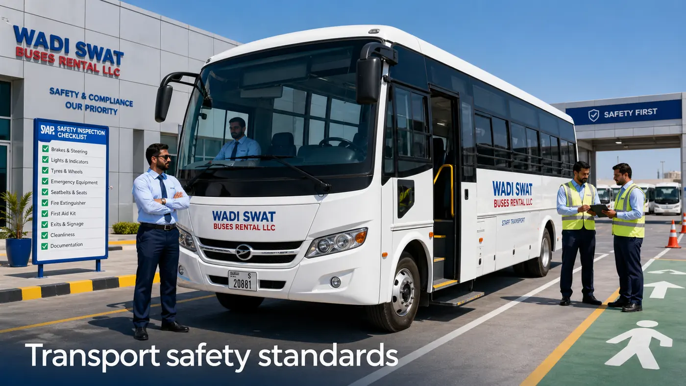 Transport safety standards for fleet-managed passenger movement in Dubai and the UAE