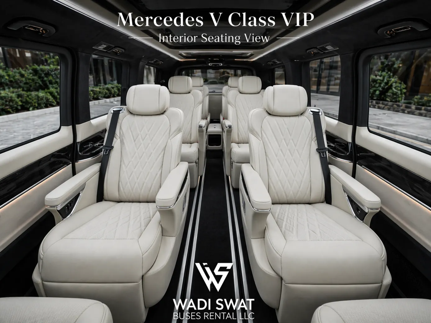 مقاعد مرسيدس في كلاس فان VIP من الداخل