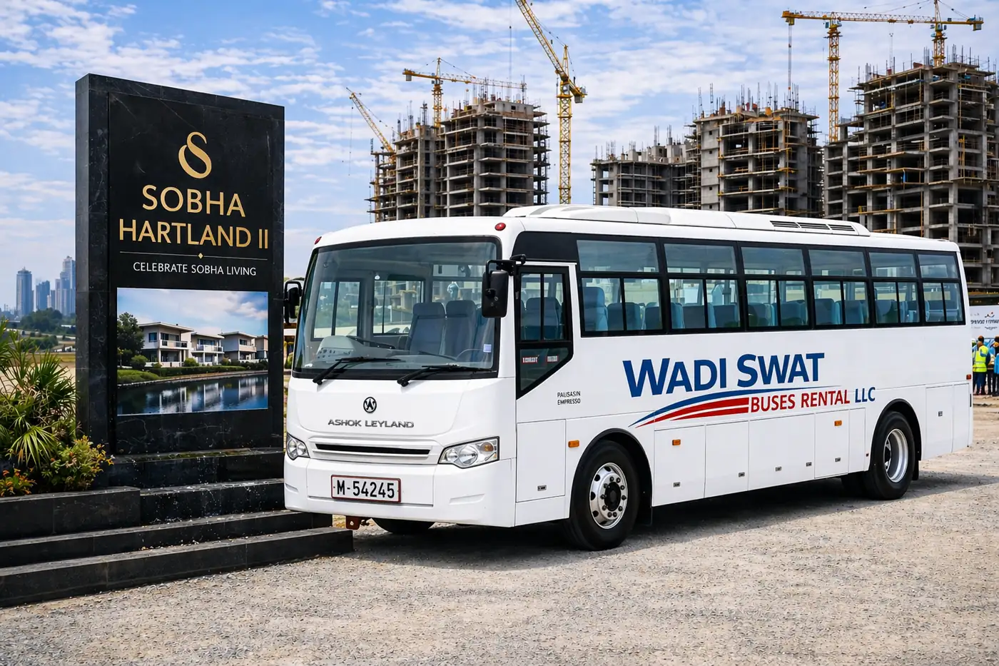 Ashok Leyland 55 Seater Labor Ac Bus