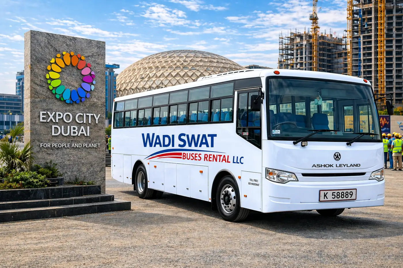 Ashok Leyland 60 Seater Labor Ac Bus