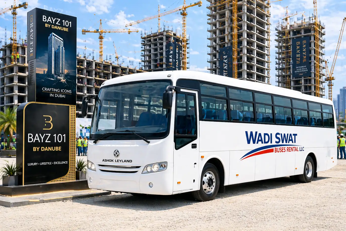 Ashok Leyland 65 Seater Labor Ac Bus