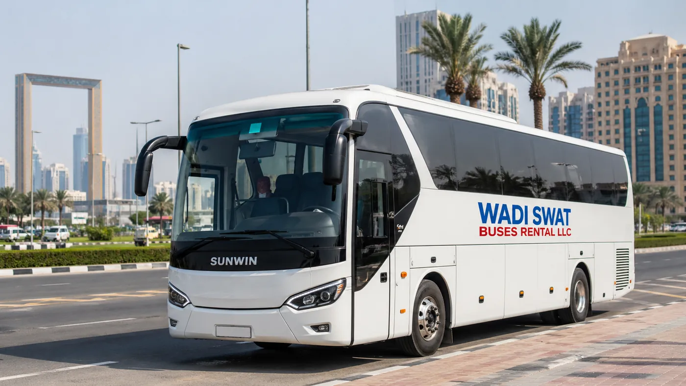 Al Karama commuter van hero image for local and family group transport