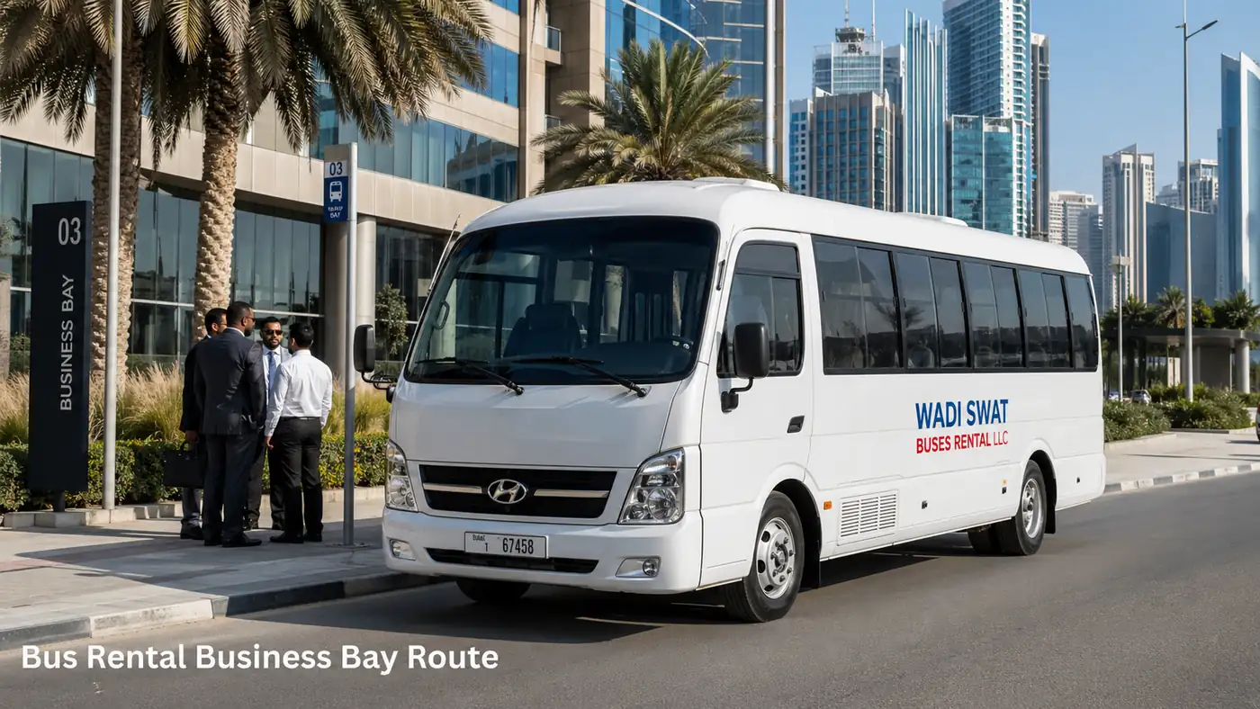 Luxury coach for Business Bay delegate and guest travel