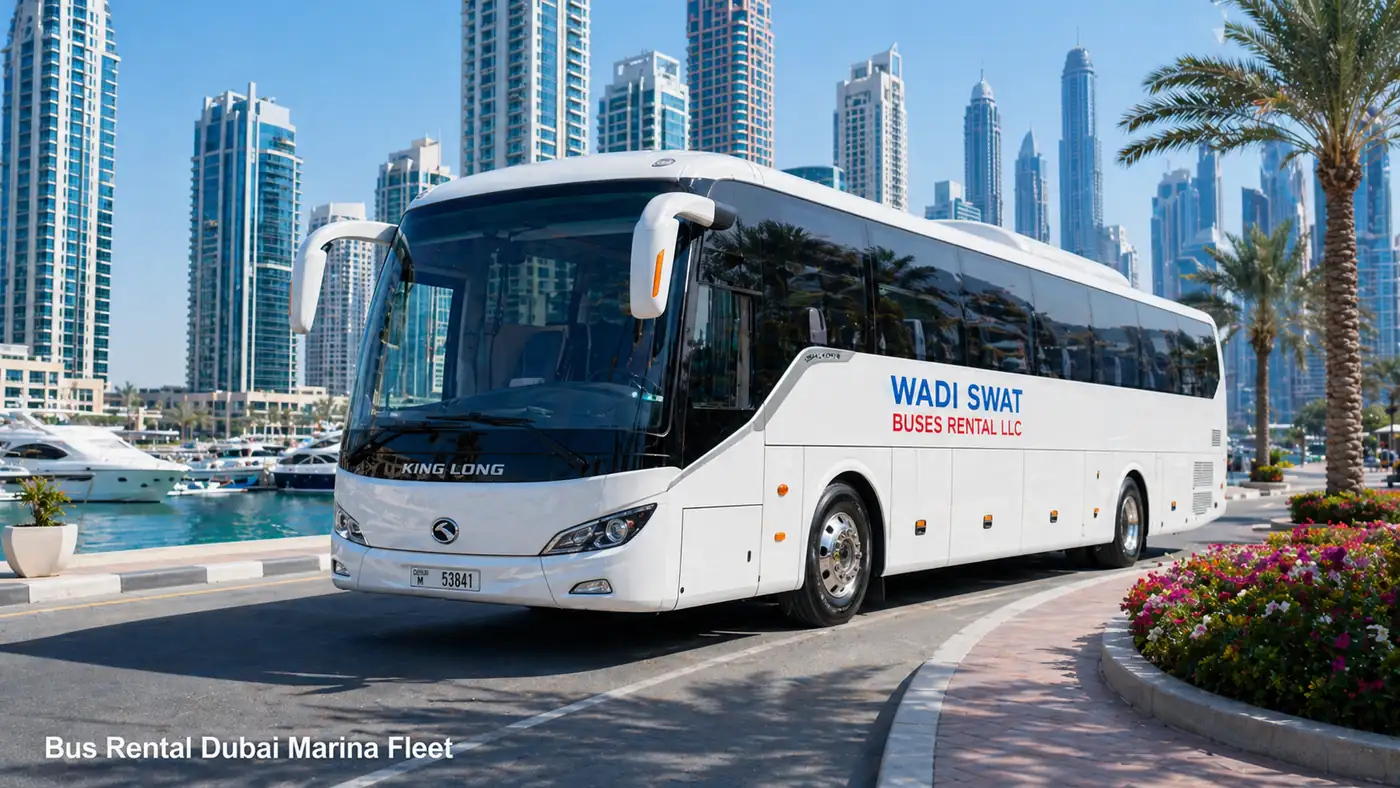 Executive bus option for Dubai Marina group movement