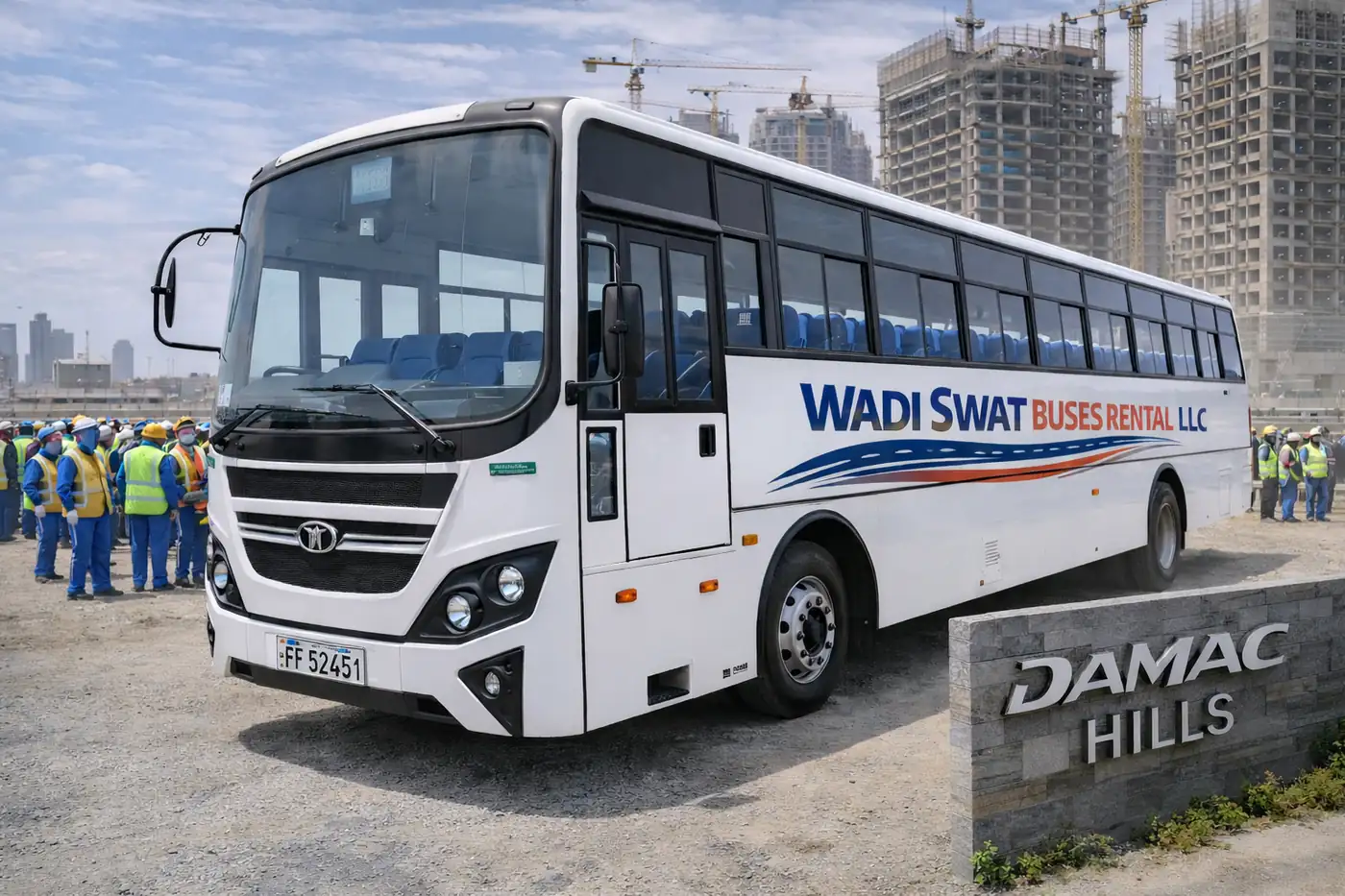 Tata 80 Seater Labor Non Ac Bus