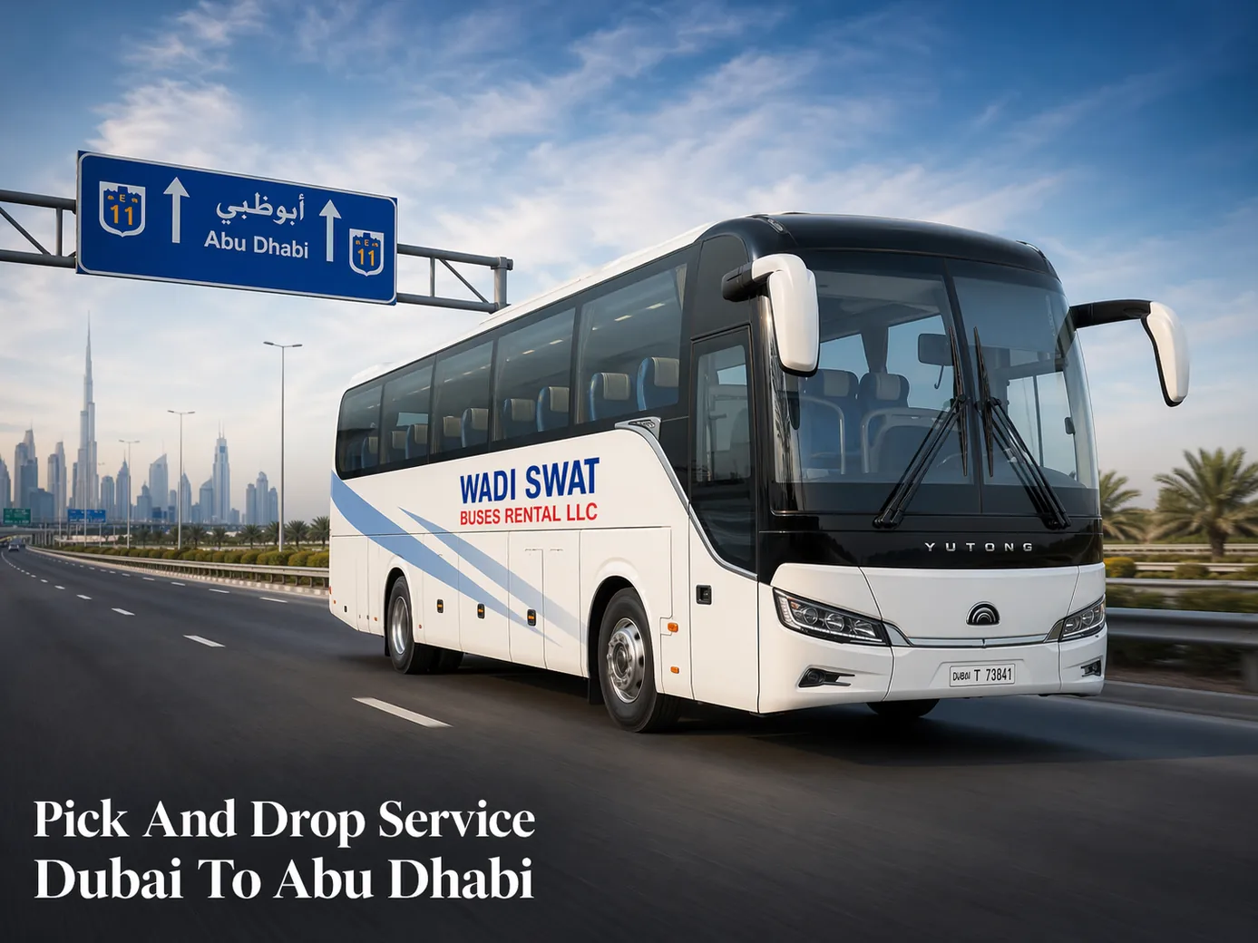Pick and drop service from Dubai to Abu Dhabi with recurring corridor van support