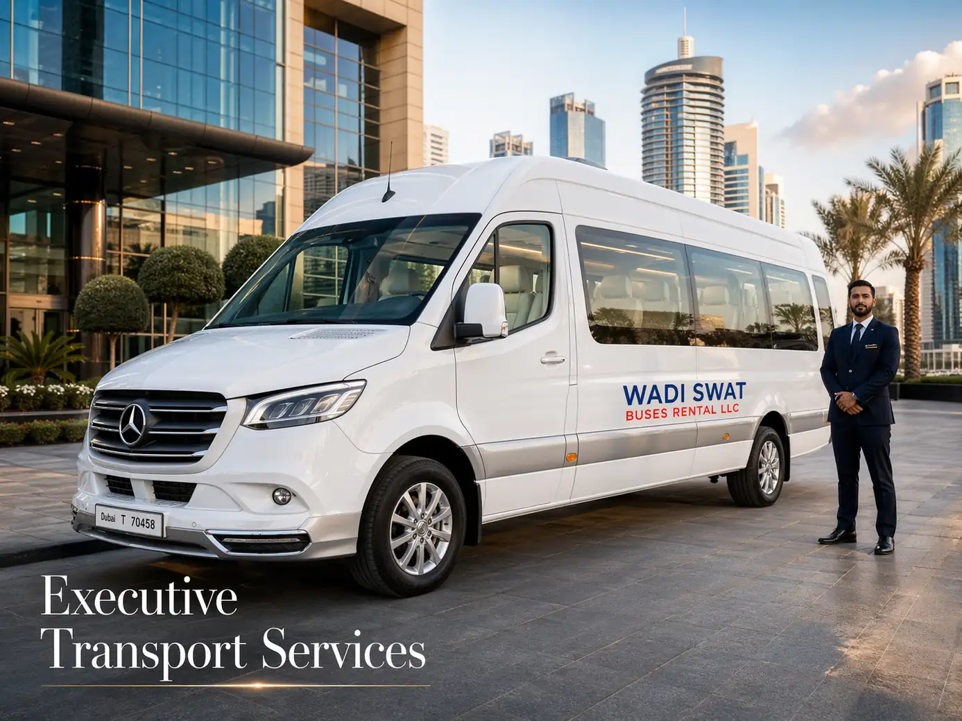 Executive transport services with premium chauffeur-driven vehicles