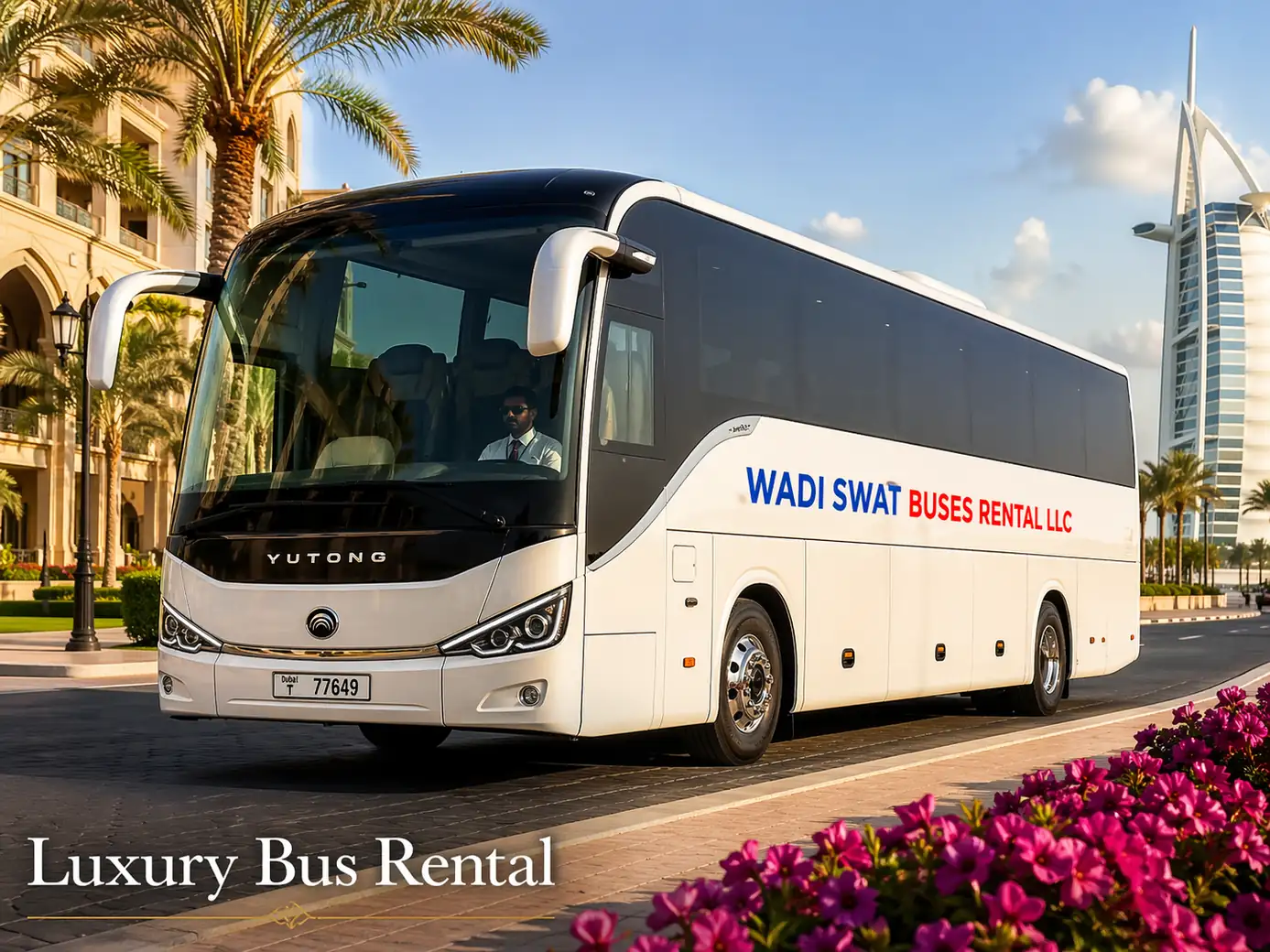 Luxury bus rental with premium coach for executive and VIP group travel