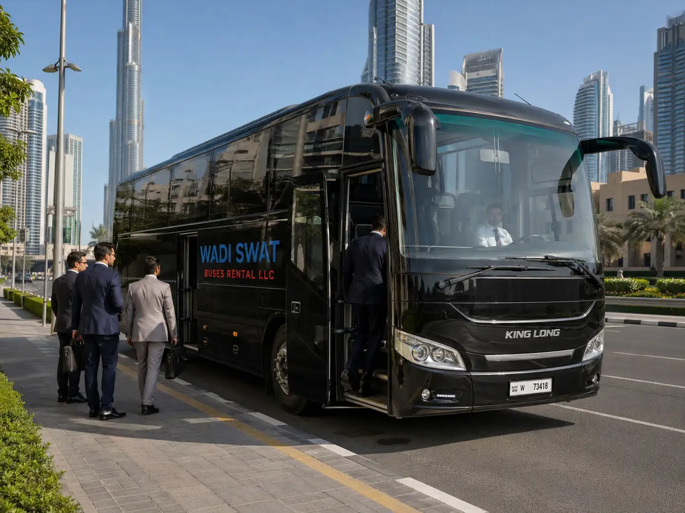 Pickup and route coordination for Burj Khalifa / Downtown Dubai