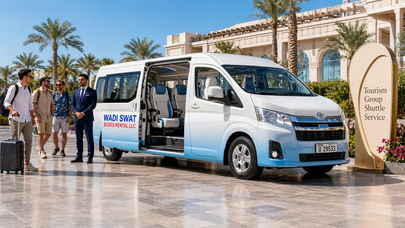 Tourism group shuttle by Toyota 13 seater van for small visitor groups
