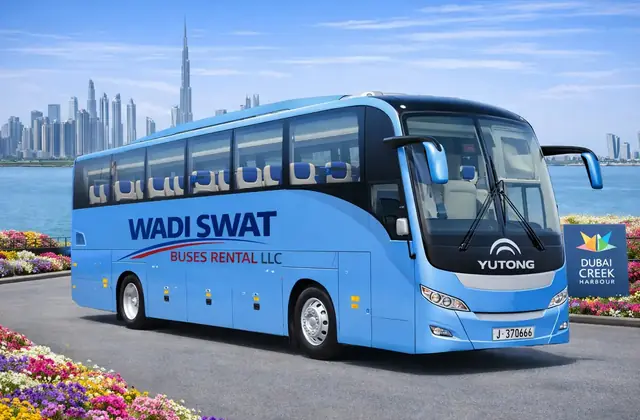 Yutong 50 Seater Luxury Bus for bus rental and passenger transport in Dubai