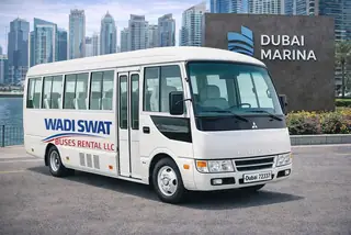 Mitsubishi Rosa 34 Seater Bus vehicle thumbnail for Swat Transport homepage carousel