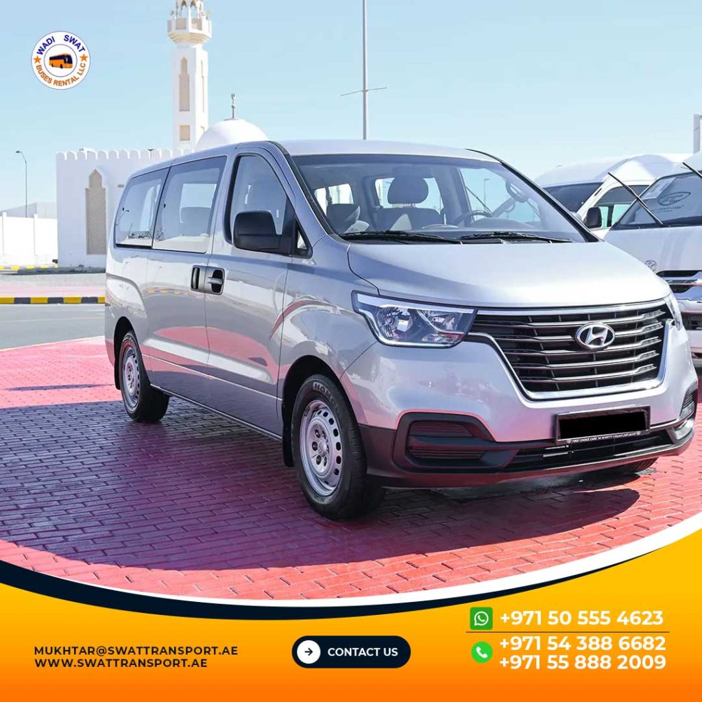 9 Seater Hyundai H1 for rent in Dubai, Ajman, Sharjah, Abu Dhabi and UAQ