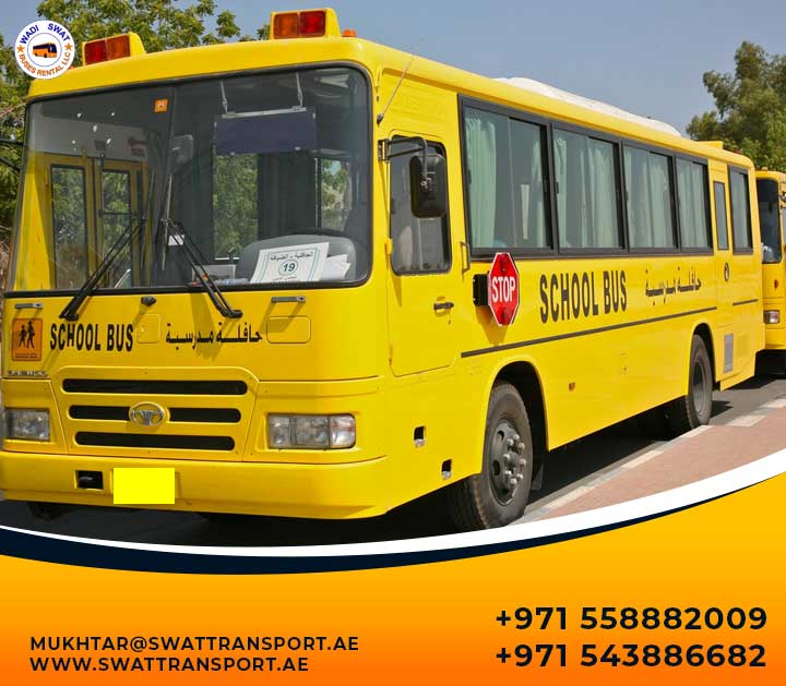 School Bus For rent in Dubai, Ajman, RAK, Abu Dhabi and Sharjah