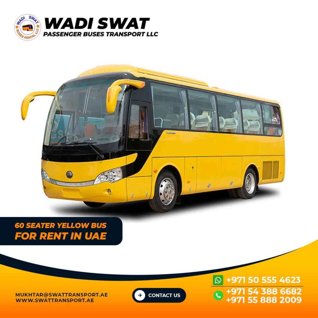 60 Seater bus for rent in Dubai, Ajman, Sharjah and Abu Dhabi