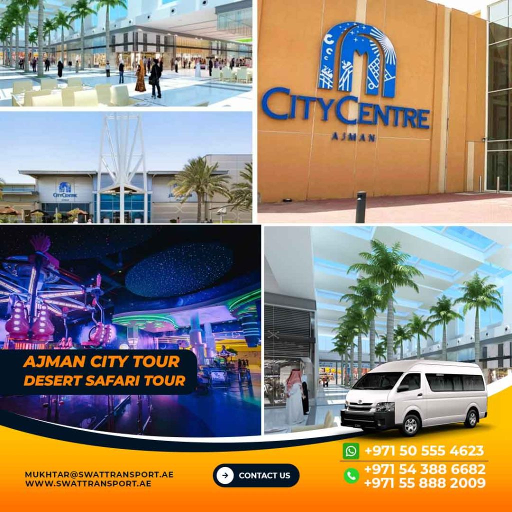 Ajman city center and Sharjah