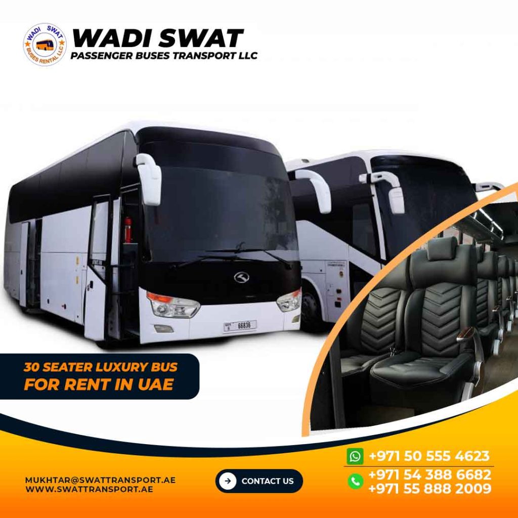 Luxury Bus Rental in Dubai 30 Seater with and without Driver