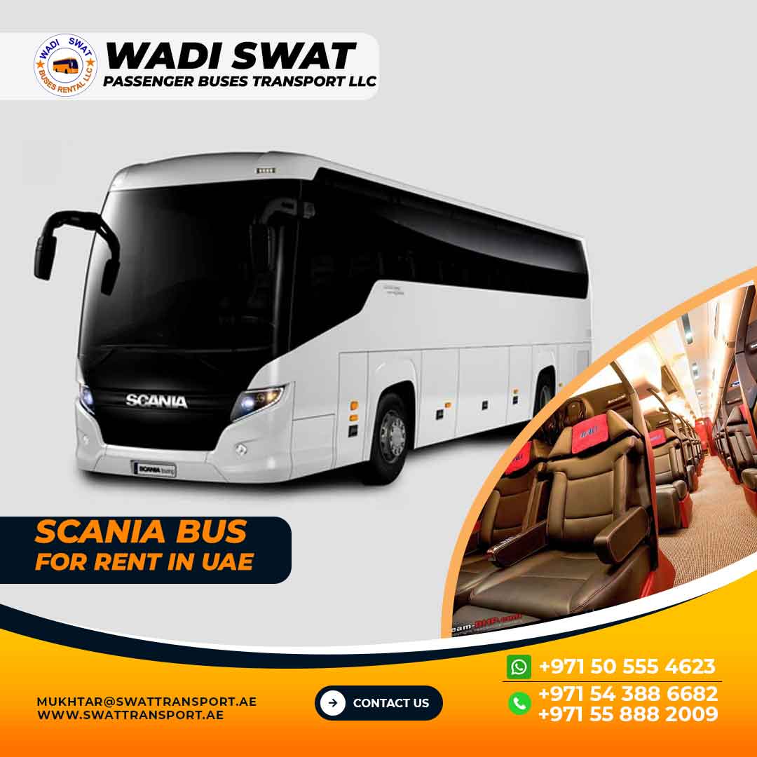 Scania Bus Rental Dubai, Sharjah, Ajman, Abu Dhabi and RAK