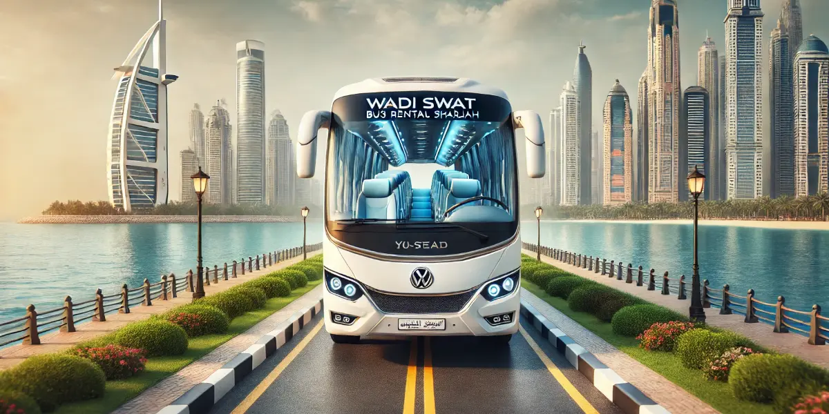 15 seater bus rental Dubai ideal for family and small group trips